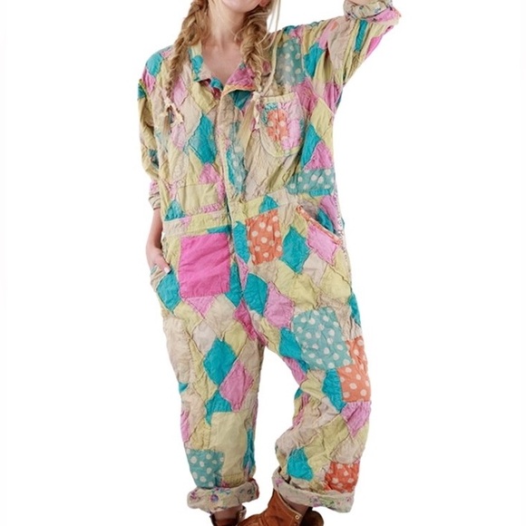 Magnolia Pearl Pants - Magnolia Pearl OOAK Patchwork Coveralls